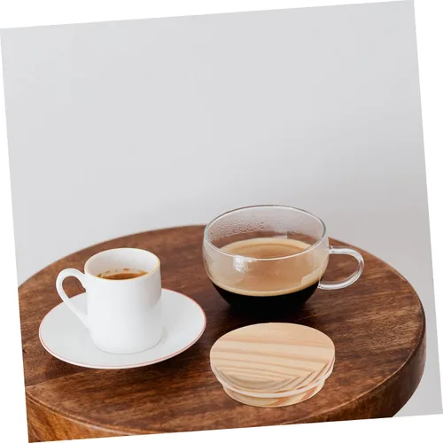Vista 2 de Yardwe Tarro hermético de madera con tapa de madera, tapas de conservas, tapas para latas de cerveza, tapa de sellado de madera, tapas de vidrio