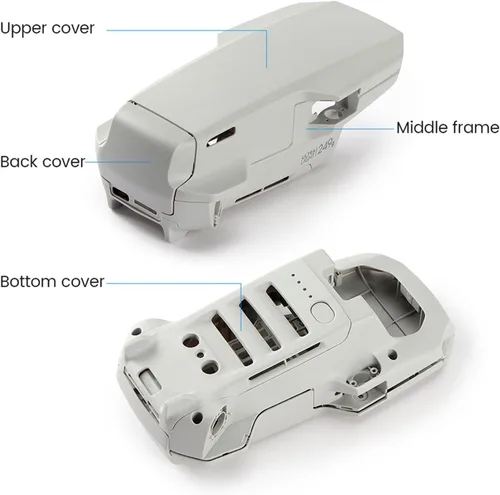 Vista 3 de SeiZed Drone Arms Body Shell Middle Frame Bottom Shell Upper Cover for D-JI Mavic Mini 2 Repair Spare Part (Color : 8 in 1 coombo)