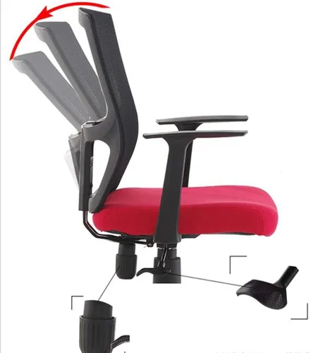 Vista 5 de Articulate Silla de oficina ergonómica de malla en negro59* 102CM(D)