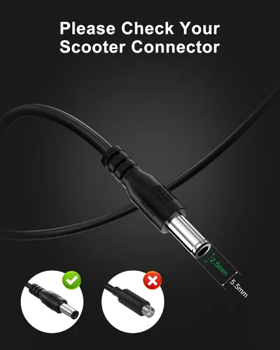 Vista 5 de VHBW Cargador de repuesto de 42 V para 5ª rueda V20 Pro V30 Pro M1 ES09 adaptador de CA DC