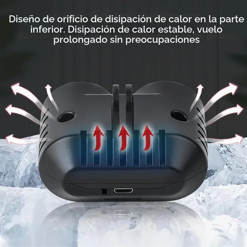 Vista 6 de Proyector de búho para drones, luz nocturna de 4 modos para DJI FPV, para AIR 2S, para Mavic AIR 2, para Mavic 2, reflector de luz LED para pesca