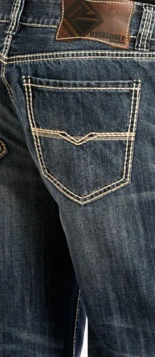 Vista 3 de Rock & Roll Denim Jeans rectos de corte recto de ajuste relajado #M0S8553