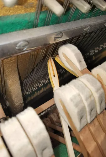 Vista 4 de Herramienta de afinación para piano de varilla de silencio agudo, pianos verticales silenciosos de madera