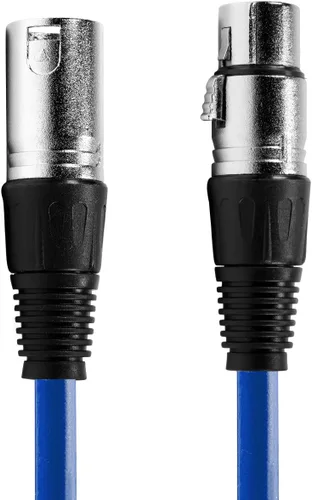 Vista 7 de NEEWER Paquete de 6 cables de micrófono de 3 pies/3.3 ft, XLR macho a XLR hembra, cables de audio de color serpiente