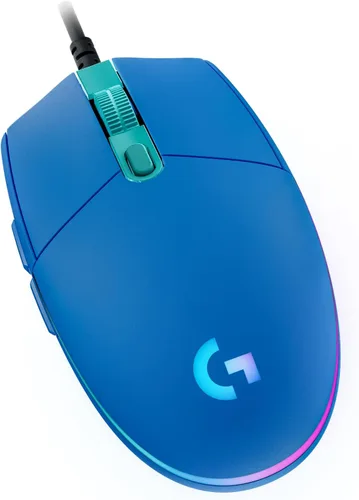 Vista 12 de Logitech G203 - Mouse para juegos con cable, 8,000 DPI, efecto óptico arcoíris LIGHTSYNC RGB, 6 botones programables, memoria integrada, mapeo