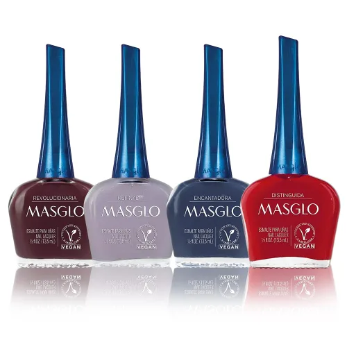 Vista 14 de MASGLO Esmalte de uñas Always Set 4 piezas Kit de colores favoritos de rojo - 4 esmaltes de 0.5 fl. oz.