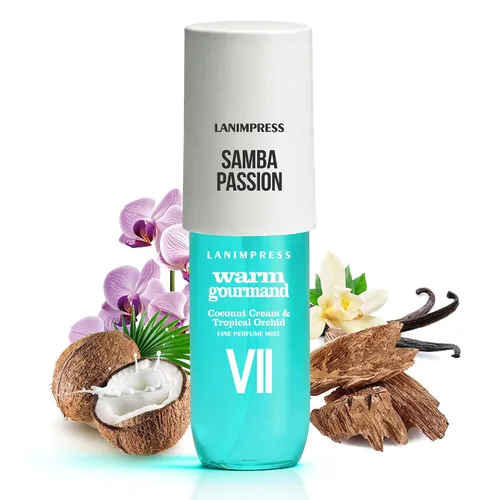 Vista 19 de Fragancia para el cabello y el cuerpo de 3 onzas líquidas, Eau de Parfum para mujer, aroma cálido, perfume n.º 2, aroma floral de fruta, con notas
