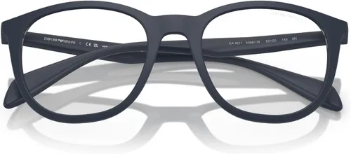 Vista 6 de Emporio Armani Men's EA4211 Prescription Eyewear Frames with Two Interchangeable Sun Clip-Ons Round