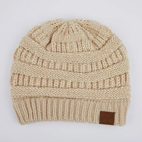 Vista 57 de C.C Trendy Warm Chunky Soft Stretch Cable Knit Beanie