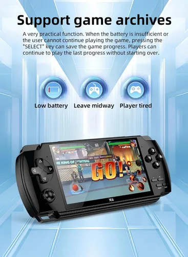 Vista 4 de CUZCOP 4.3-inch Video Game Console Retro Portable Handheld Game Device Support Video/Music/E-book Playback Nostalgic Kid's Birthday/Christmas