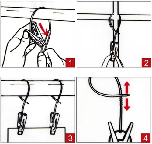 Vista 5 de 12 pinzas de clip para ropa, clip de cuerda multicolor, línea de ropa para colgar, resistente al viento, para colgar calcetines, clavija de secado