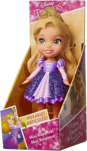 Vista 4 de Jakks Pacific Muñeca Princesa Disney-Rapunzel, multicolor, 3.0 in (84632)