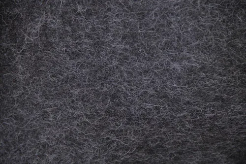 Vista 3 de Con capucha capucha forrada con lana de alpaca Cape, Poncho, Gris Carbón