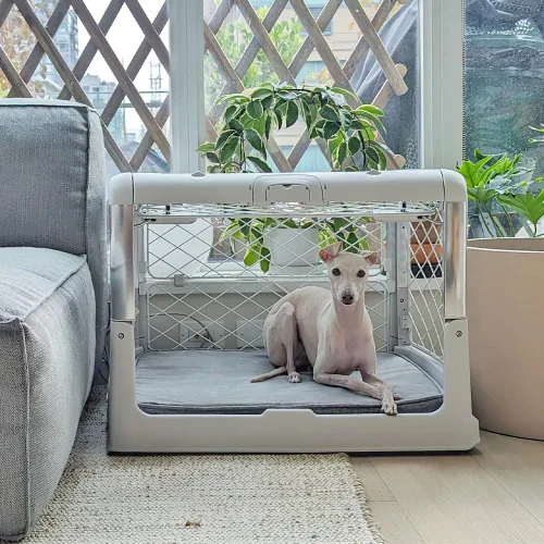 Vista 5 de Diggs Snooz - Cama para perros de espuma viscoelástica, almohadilla para jaula de perro de tamaño ideal, cama ortopédica de alta calidad para jaula