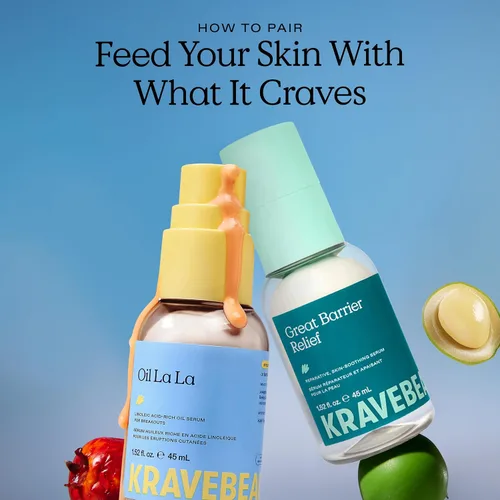 Vista 10 de KraveBeauty Great Barrier Relief Serum - Suero reparador de barrera inspirado en Corea, aceite de tamanu, alivia el enrojecimiento e hidrata, vegano