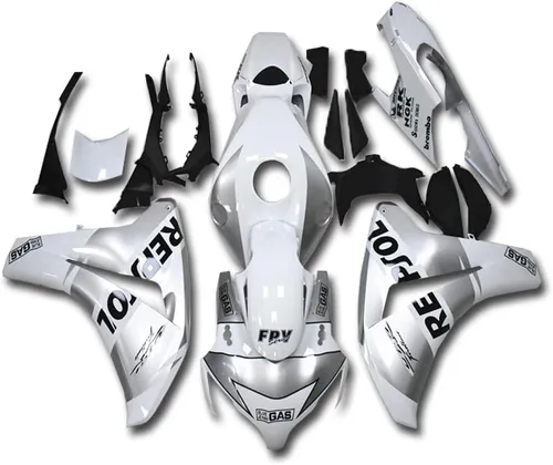 Vista 45 de US STOCK - Carenado blanco rojo naranja apto para Honda 2008-2011 CBR1000RR 006 Blanco Rojo Naranja