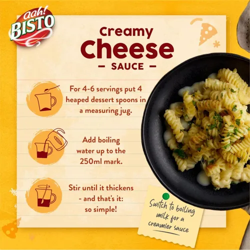 Vista 4 de Bisto Gránulos de Salsa de Queso 6.53 oz