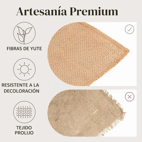 Vista 4 de Camino de mesa, 14 pulgadas x 10 yardas, decoración rústica de granja para comedor, café, té y mesas al aire libre, rollo de tela de yute tejida