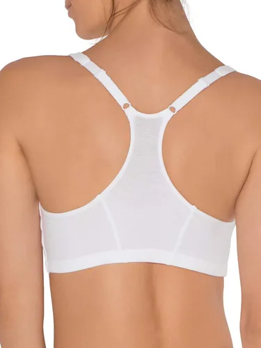 Vista 6 de Fruit of the Loom - Brasier deportivo ajustable con frente drapeado y espalda cruzada, para mujer