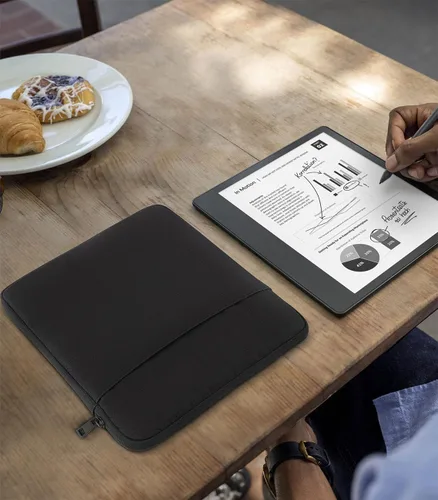 Vista 7 de Moko Funda para Kindle compatible con Kindle Scribe de 10.2 pulgadas (versiones 2024 y 2022), funda protectora con doble bolsillo y soporte