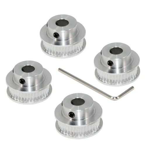 Vista 20 de 2GT Poleas de 30 dientes de 0.197 in de diámetro 30T Poleas de correa de distribución de aluminio para correa de 0.236 in de ancho, piezas
