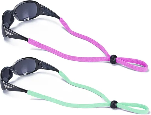 Vista 7 de 2-Pack Universal Eyeglasses Strap Adjustable Lanyard Eyewear Retainer, 24" Negro