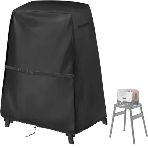 Vista 25 de Cubierta de Parrilla para Exteriores para Parrilla Eléctrica Char Broil Bistro Pro Parrilla y Plancha-25302146 25302145 25302161, Cubierta