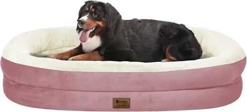 Vista 28 de Cama ortopédica lavable grande para perros: Cama de espuma viscoelástica impermeable para mascotas con refuerzos - Funda ortopédica extraíble