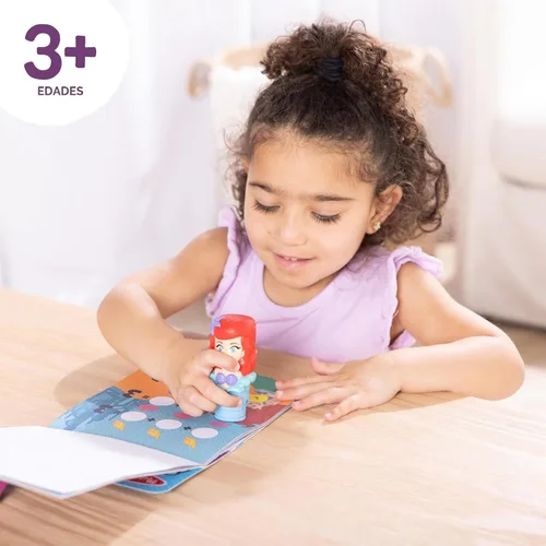 Vista 6 de Melissa & Doug Pegatina Wow! Disney Princess Ariel Stamper y almohadilla de actividades