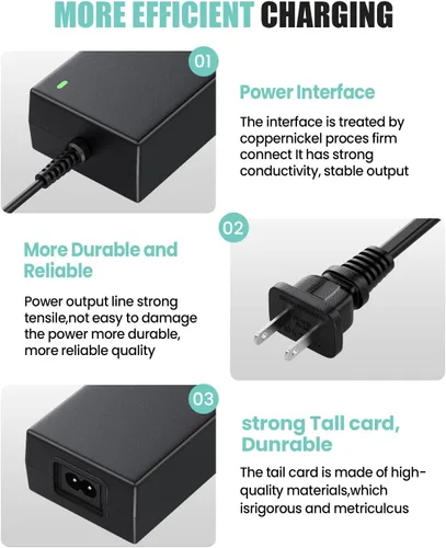 Vista 2 de 12V 5A Power Cord for Sceptre EC Series Monitor, 5.5x2.5mm