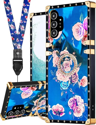 Vista 11 de Loheckle Funda para Samsung Galaxy Note 9 para mujer, diseño con soporte de anillo y cordón, elegante funda de lujo de abejas para Samsung Note 9 6.4