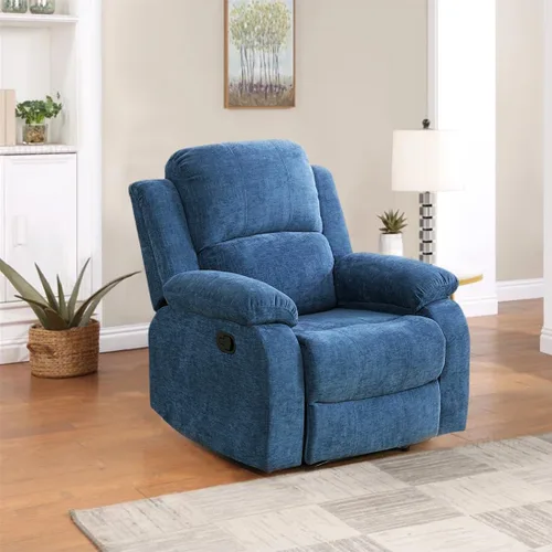 Vista 59 de Sofá reclinable manual, sofá reclinable de lujo de 3 plazas, sofá reclinable con portavasos y mesa de café, sofá de cuero sintético para sala