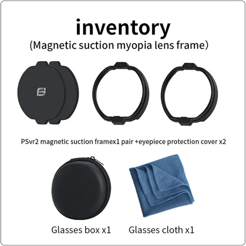 Vista 6 de Glasses Spacer Protector for PSVR 2 Glasses Lens Insert Anti-Scratch Ring Magnetic Glasses Bumper Protect Myopia Glasses from Scratching With Lens