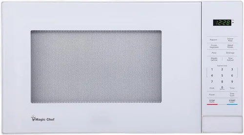Vista 8 de Magic Chef Horno microondas compacto para encimera, 1000 vatios, negro, 1.1 pies cúbicos - Aparato de cocina digital con cocción de un solo toque
