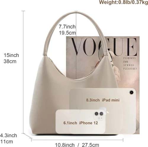 Vista 6 de MELOLILA Bolsos hobo pequeños para mujer, bolso hobo para mujer