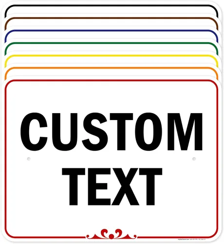 Vista 21 de My Sign Center (Prestige) - Letrero personalizado, para negocios, uso en interiores y exteriores, 7 x 10 pulgadas, libre de óxido, aluminio 040