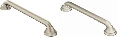 Vista 7 de Moen Home Care Seguridad para el Baño Barra de Agarre de Diseño de Acero Inoxidable para Discapacitados de 16 Pulgadas para Bañera y Ducha, Níquel