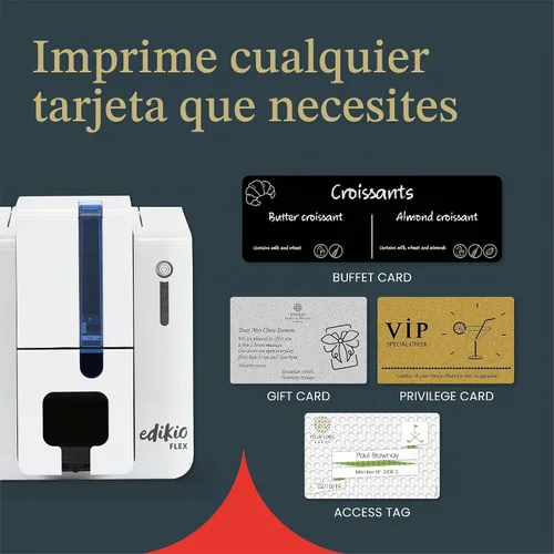 Vista 8 de Guest Flex - Paquete de impresión de tarjetas, etiquetas de bufé duraderas, fáciles de limpiar, personalizables, impresión rápida, monocromática