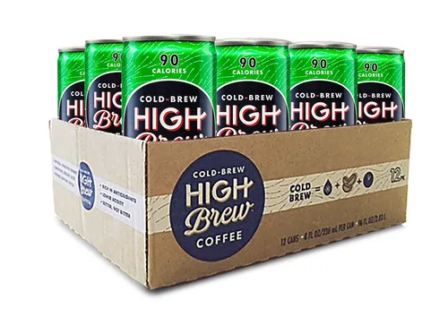 Vista 2 de High Brew Coffee Paquete variado de café frío (12 unidades)