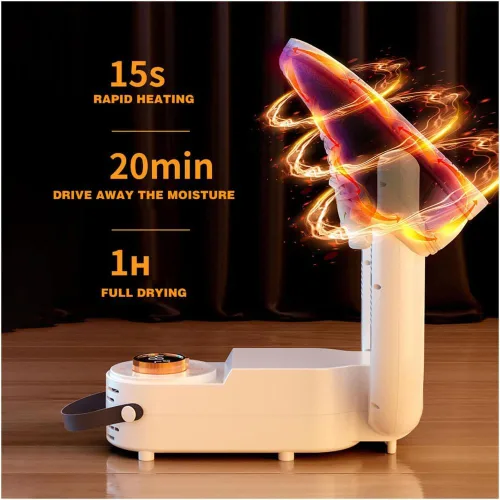 Vista 5 de Secador de zapatos plegable eléctrico para el hogar, calentador de zapatos de calefacción instantánea inteligente portátil desinfección inteligente