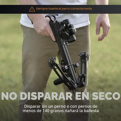 Vista 9 de BALLISTA BAT Compound Crossbow for Hunting, Bowfishing and Target, 300 FPS