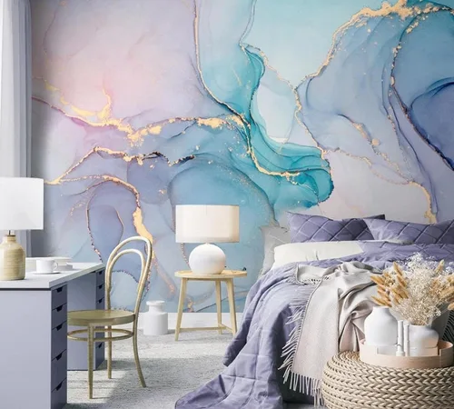 Vista 19 de Murales de pared 3D de bosque de invierno, ramas de árbol, papel tapiz autoadhesivo extraíble para sala de estar, dormitorio, decoración de pared