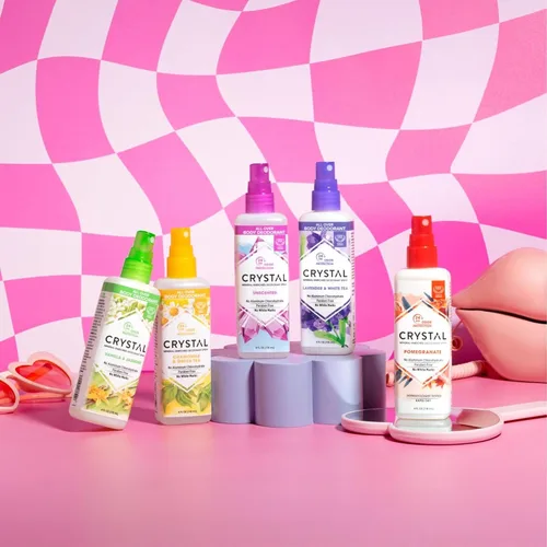 Vista 6 de CRYSTAL™ - Desodorante mineral en aerosol, desodorante corporal con protección contra olores las 24 horas, spray de lavanda y té blanco, no mancha