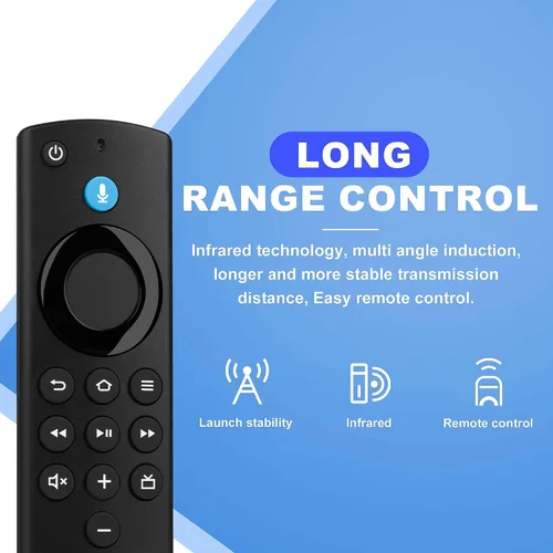 Vista 4 de Mando a distancia de repuesto compatible con Insignia Smart TV Stick Lite/Stick 4K/TV 3ª generación/TV Cube/Stick (2ª generación/3ª generación)