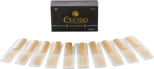 Vista 4 de Cecilio lengüeta para clarinete, 10 unidades con estuche individual de plástico