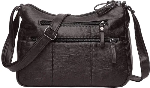 Vista 32 de Bolsos VOLGANIK ROCK para mujer de piel sintética suave, bolso de hombro para damas, bolso bandolera y bolsos de mano, liviano, con bolsillos