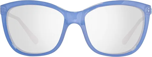Vista 2 de GUESS Gafas de sol para mujer de acetato cuadradasuave ojo de gato Azul 58 MM