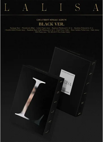 Vista 2 de LALISA LISA Primer álbum sencillo (NEGRO VER.)