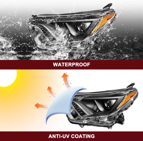 Vista 8 de JSBOYAT Conjunto de faros halógenos de repuesto para faros RAV4 2016 2017 2018, no compatible con modelo LED, lado derecho del pasajero y lado