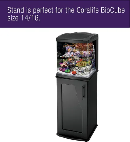 Vista 5 de Coralife BioCube - Soporte de madera para tanque de peces de acuario, tamaño de 16 galones